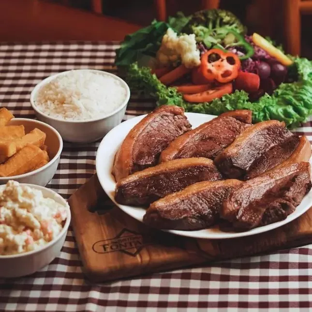 Picanha na chapa.