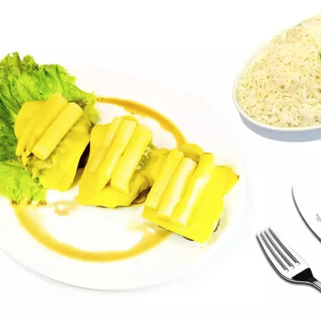 Filé com aspargo